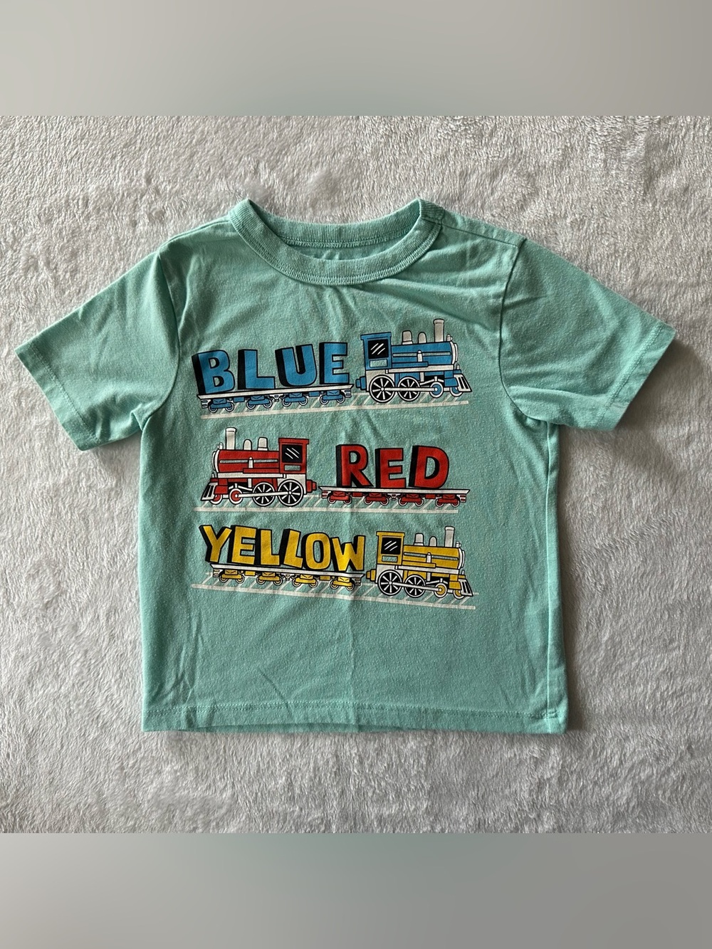 The Children’s Place Train Colors Graphic Short Sleeve T-Shirt Toddler Boys 2T